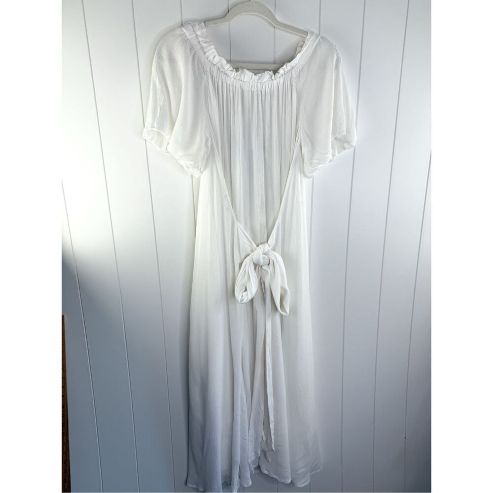 NWT Coven & Co White Milkmaid Dress Size XS Lagenlook Maternity - Picture 9 of 13